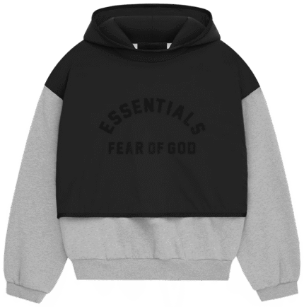 Essentials Black x Grey Hoodie