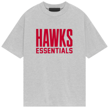 Essentials Gray Hawks logo t Shirts