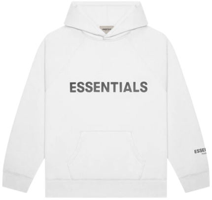 Essentials White Hoodie