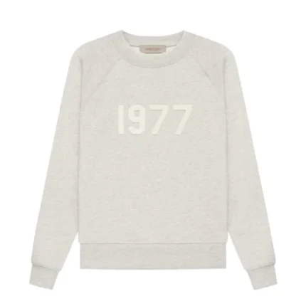 Essentials Crewneck 1977 Gray Sweatshirt