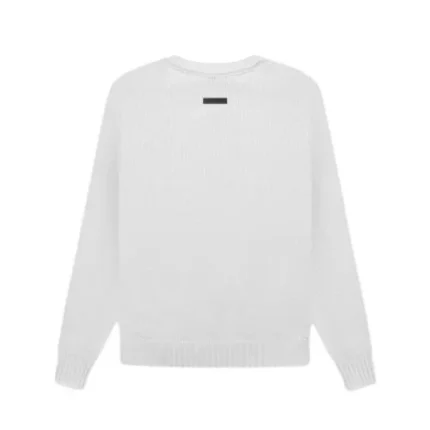 Essentials Overlapped White Sweatshirt