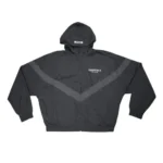 Essentials Zip Anorak Windbreaker Black Jacket
