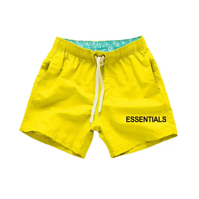 Fear Of God Essentials Yellow Shorts Fear Of God Essentials Yellow Shorts