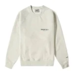 Essentials Core Crew White Sweatshirt