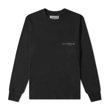 Essentials Core Crew Black Sweatshirt