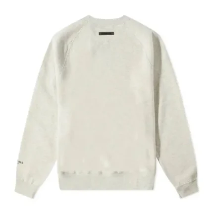 Essentials Core Crew White Sweatshirt