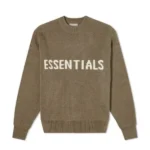 Essentials Knitted Harvest Brown Sweatshirt
