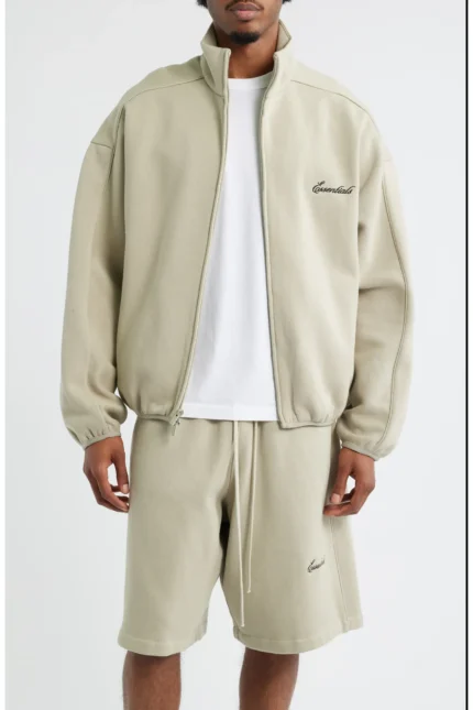 Essentials Modern Fit Fleece Track Jacket